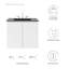 Ensemble de meuble-lavabo mural Bryn-2001072898-2001072924