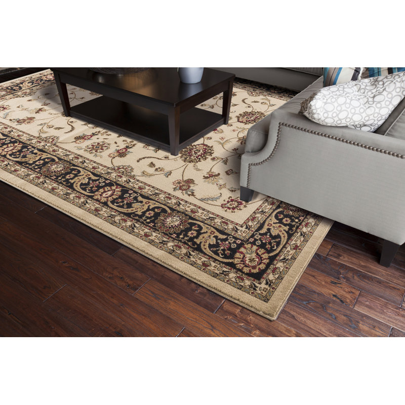 Beige oriental/brun Tapis décoratif Edmont, Rectangle 9 pi 3 po x 12 pi 6 po