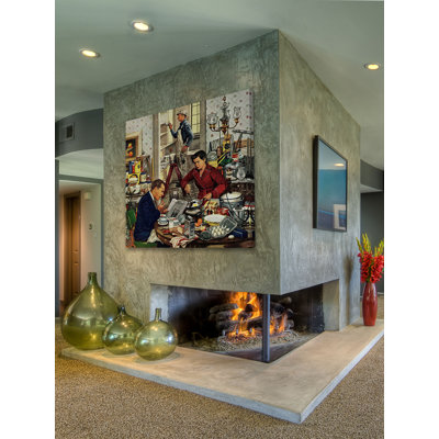 Home Improvement by Stevan Dohanos - Wrapped Canvas Painting