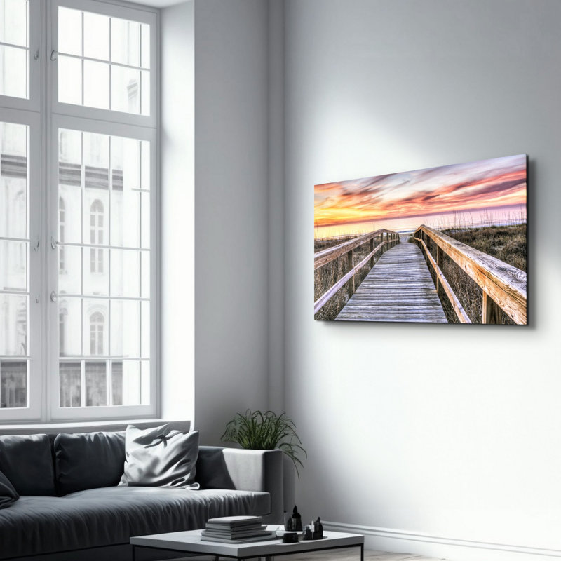 Élégante peinture murale en verre trempé de 13,8 po x 21,7 po | 100% verre trempé, épaisseur: 0,16 pouce | Imprimé UV pour des couleurs éclatantes | Parfait pour la décoration intérieure, le salon et les espaces de bureau