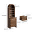 Classeur arqué avec 2 tiroirs et serrure, rangement vertical pour classeur-626067787