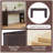 31.3"H Retro Console Table With Storage, Farmhouse Narrow Entryway Table With 3 Drawers And 1 Table-Leg Niche, Round Slat Design Wall Table For Hallway, Entryway, Living Room, Espresso-1586710715