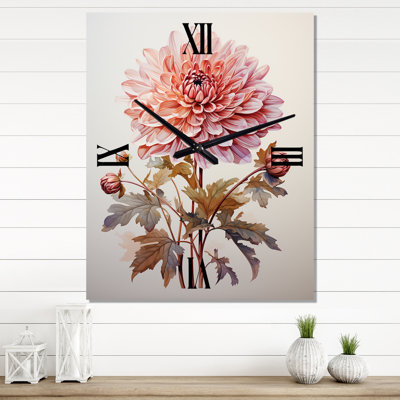 Dasara - Horloge murale surdimensionnée Dahlia