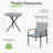 Happel Square 3 Piece Bistro Set-557749970