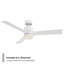 San Francisco 3-Blade Smart Ceiling Fan With Dimmable LED Light Kit and Remote Control Included-32650303-80383723-80383722