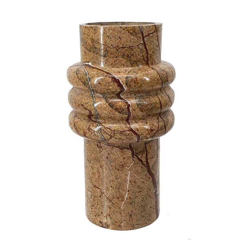 Vase court en marbre Carelyn