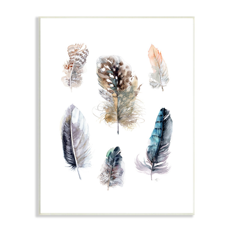 Soft Watercolor Bird Patterns Canvas Print, 10" x 15"