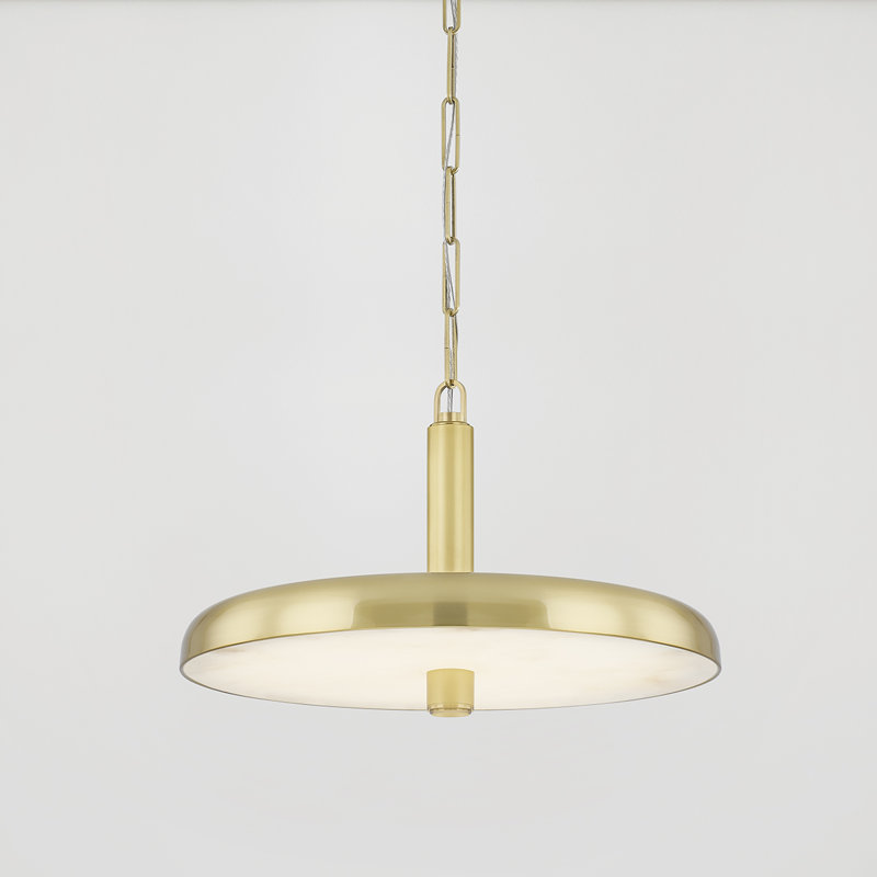 Luminaire suspendu 1 lumière Reynolds, H 12,5 po x l 19,75 po x P 19,75 po
