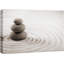 Zen Stones Rocks Over A Rippled Sand Effect - Wrapped Canvas Photograph-56324565