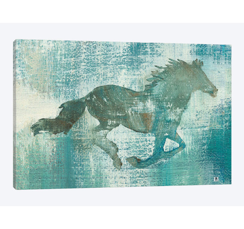 « mustang study », reproduction sur toile, H 8 po x l 12 po x P 0,75 po