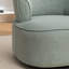 Chaise pivotante rembourrée en polyester avec repose-pieds-561283675