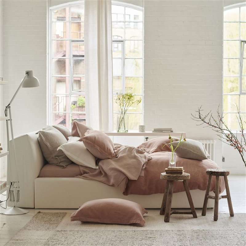 Biella Cameo & Parchment Duvet Cover, King Duvet Cover