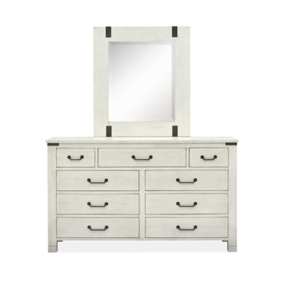 Drawer Dresser With Portrait Mirror
