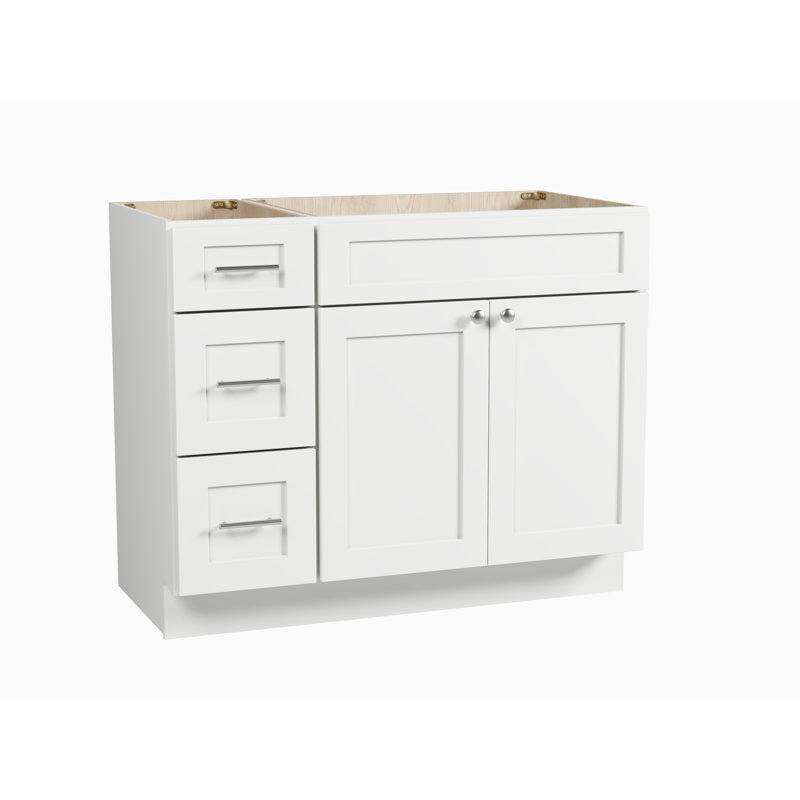 Base de meuble-lavabo simple 42 po Disar, Blanc