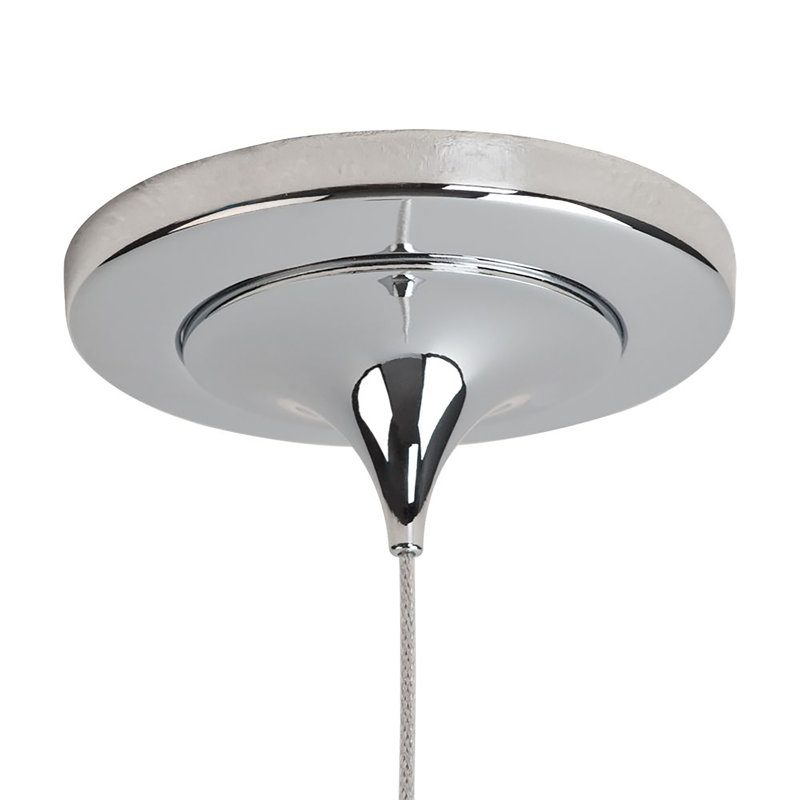 Vibe 1 - Light Chrome LED Pendant, Ice