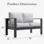 127cm Wide Patio Sofa with Cushions-1043716431