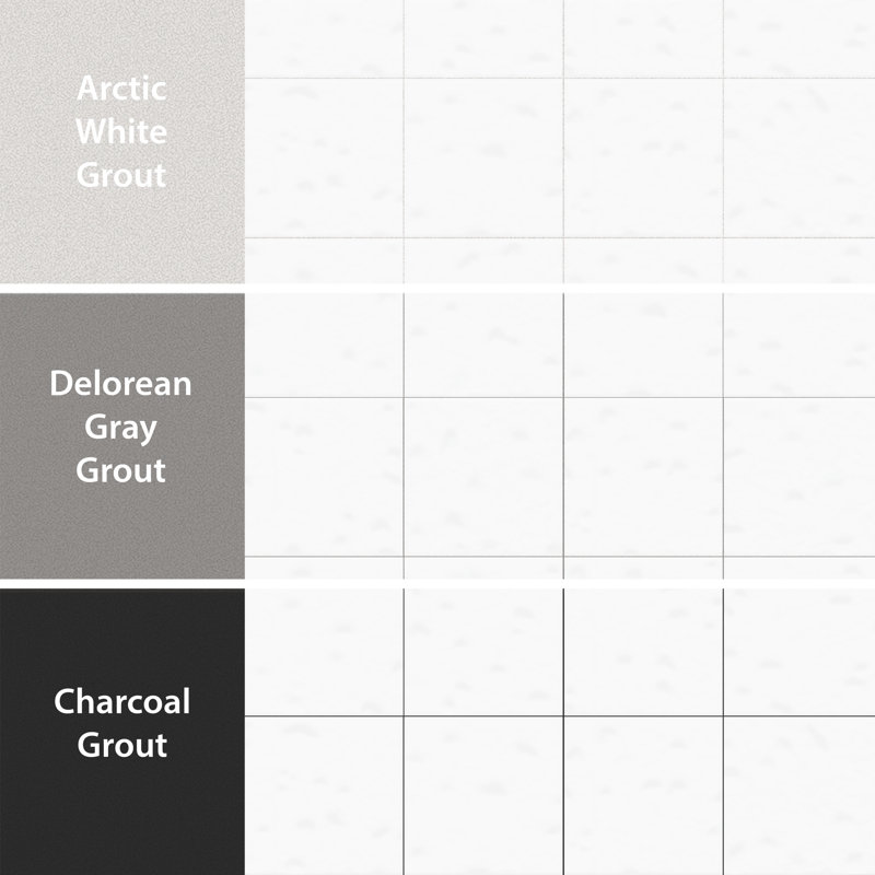 Berta 7-7/8 In. X 7-7/8 In. Ceramic Wall Tile, White