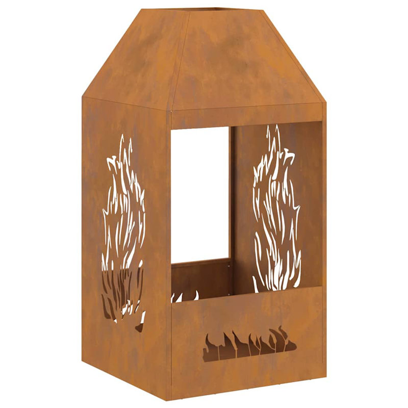 Modern Fire Pit, Brown