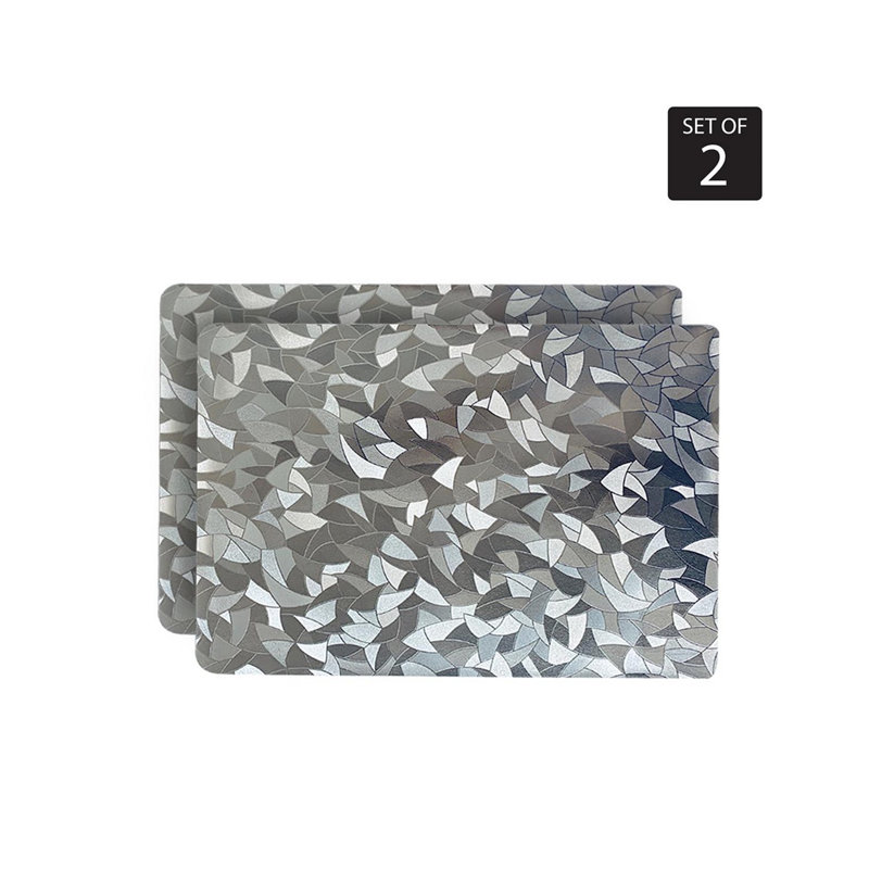 Napperon en feuille métallique 18 po, Argent