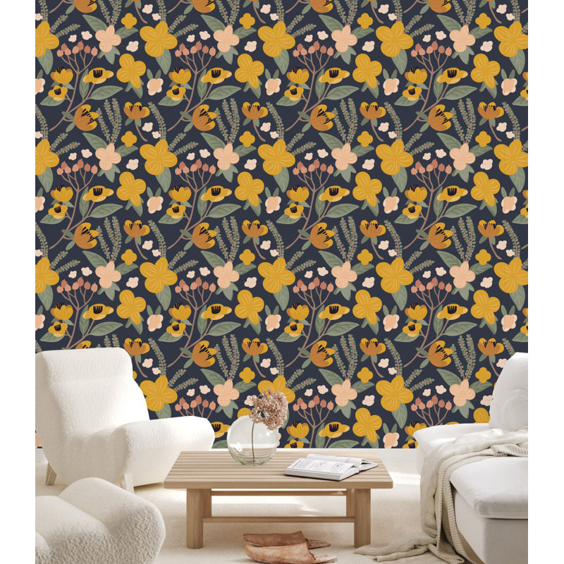 Floral Tile, 2.08' W x 10.42' L