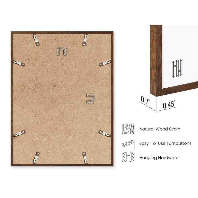Picture Frames for Gallery Wall, Walnut