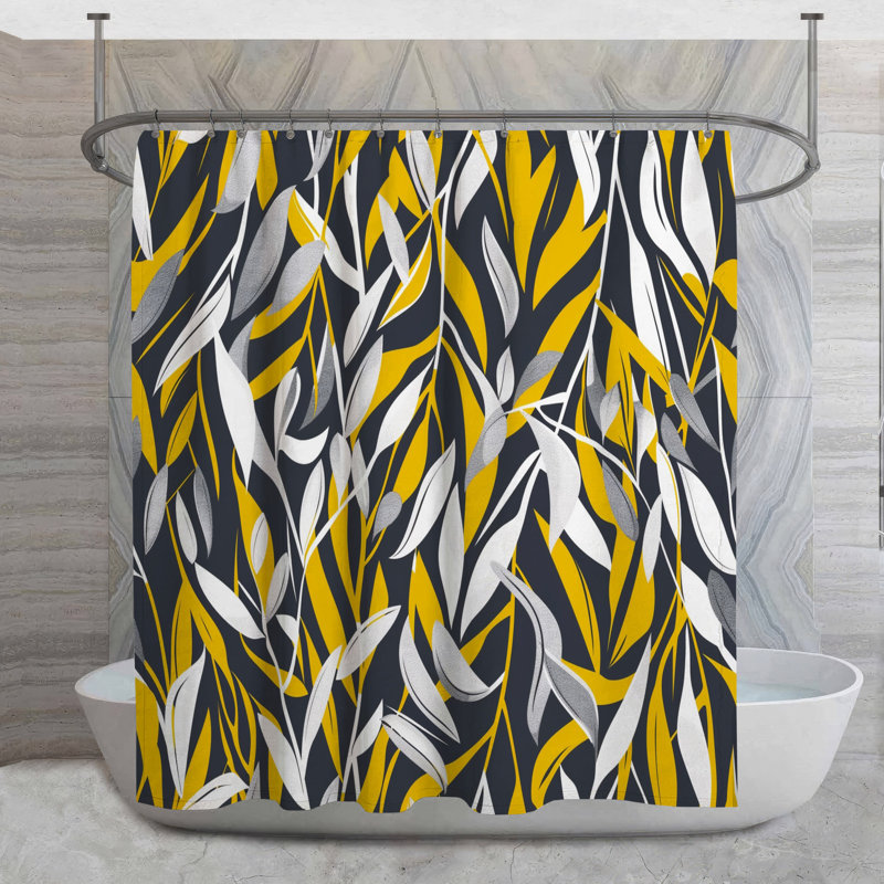 Rideau de douche Foliage, H 73 po x l 70 po