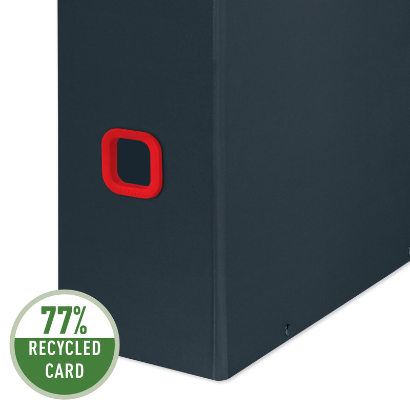 Cosy PP Laminated Robust Hardboard Magazine Holder, Grey