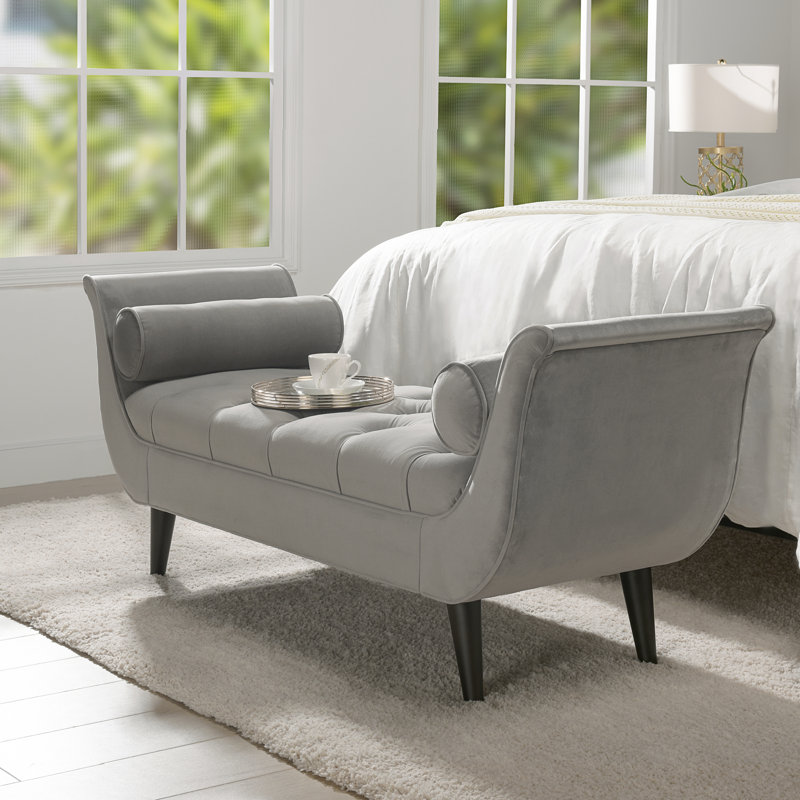 Banc Lucien, Gris opale, Noir