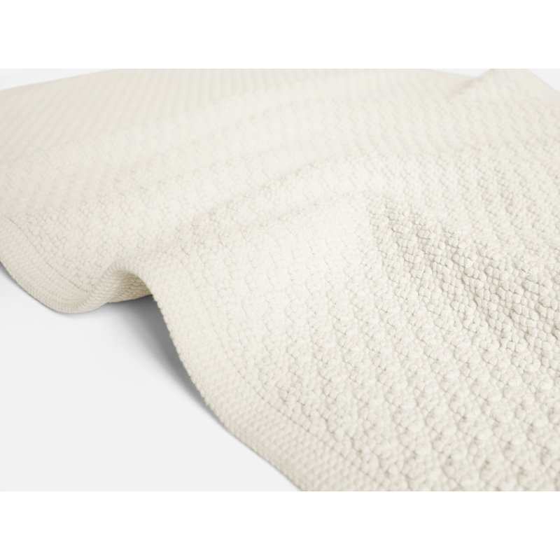 Moonstone Organic Turkish Cotton Bath Rug, Undyed