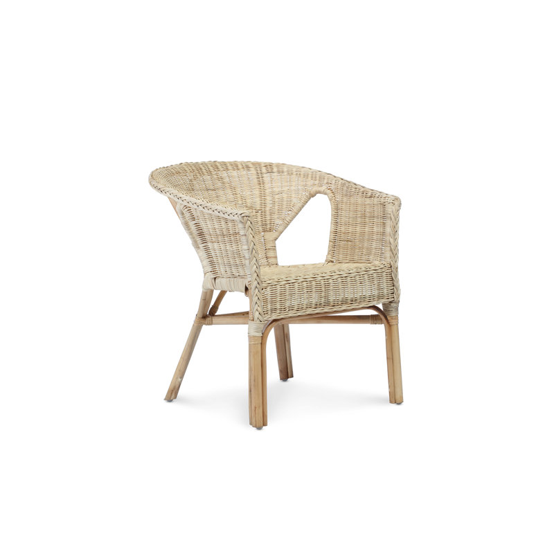 Vanderpol Wicker Barrel Chair, Natural