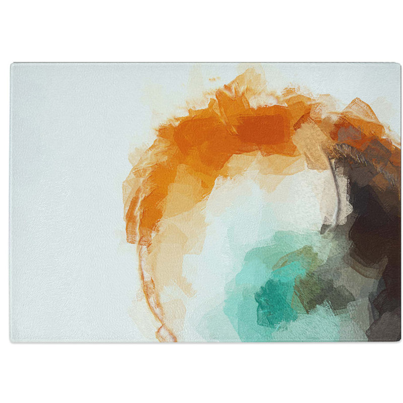 Glass Love of Yesterday in Abstract Chopping Board, 39 cm W x 28.5 cm L