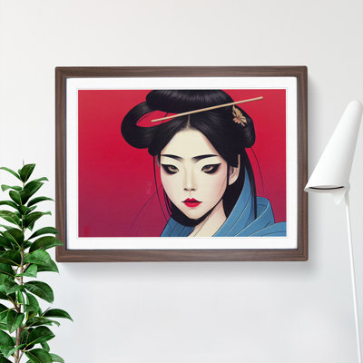 XH1022-9714X Vivid Geisha - Single Picture Frame Print