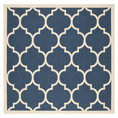 Courtyard Performance Geometric Indoor/Outdoor Area Rug