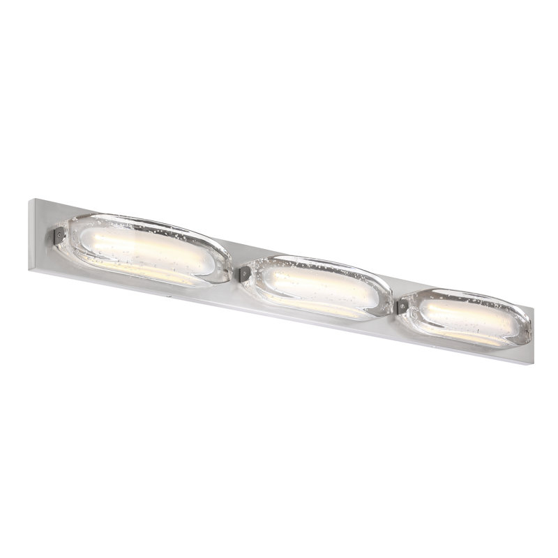 44 "lumière de meuble-lavabo moderne en cristal à bulles, applique murale luxueuse pour miroir, Chrome chrome
