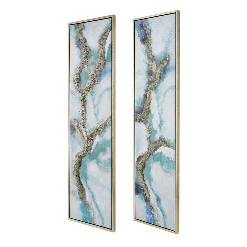 Peinture encadrée sur toile 2 pièces
