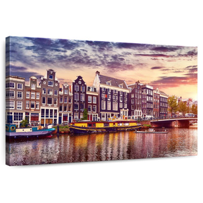 Sireci Amsterdam Canal Sunset