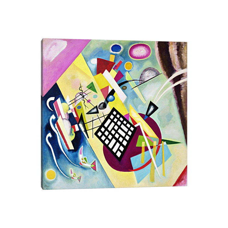Black Grid by Wassily Kandinsky - Wrapped Canvas Painting, 30.48 cm H x 30.48 cm W