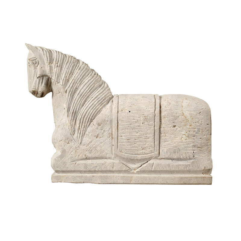 Travertine Horse Statue