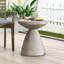 Table d'appoint d'extérieur en béton léger