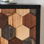 Armoire de rangement en bois massif fabriquée à la main à quatre portes