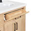 Meuble-lavabo simple en bois massif 36 po Tidworth avec plateau en quartz 1,5 po-83279771-83279748-83279770