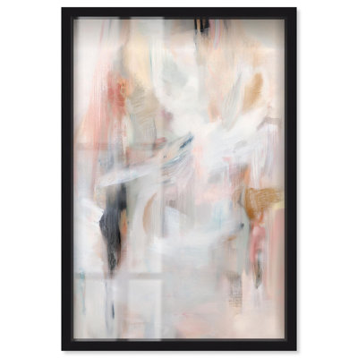 Décoration murale moderne «Drifting Colors II Shadowbox» par Art Remedy