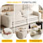 Canapé-lit convertible 3-en-1 93 po Camel Teddy-133711092