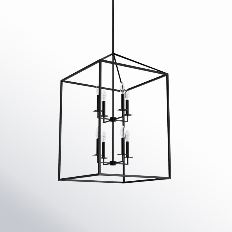 Ellis 8-Light Chandelier, Non, Nuit noire, H 30,75 po x l 19 po x P 19 po