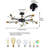 Anwitha 10 - Light Dimmable Sputnik Sphere Chandelier