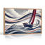 Art rétro sur toile, voilier tourbillonnant-805796619