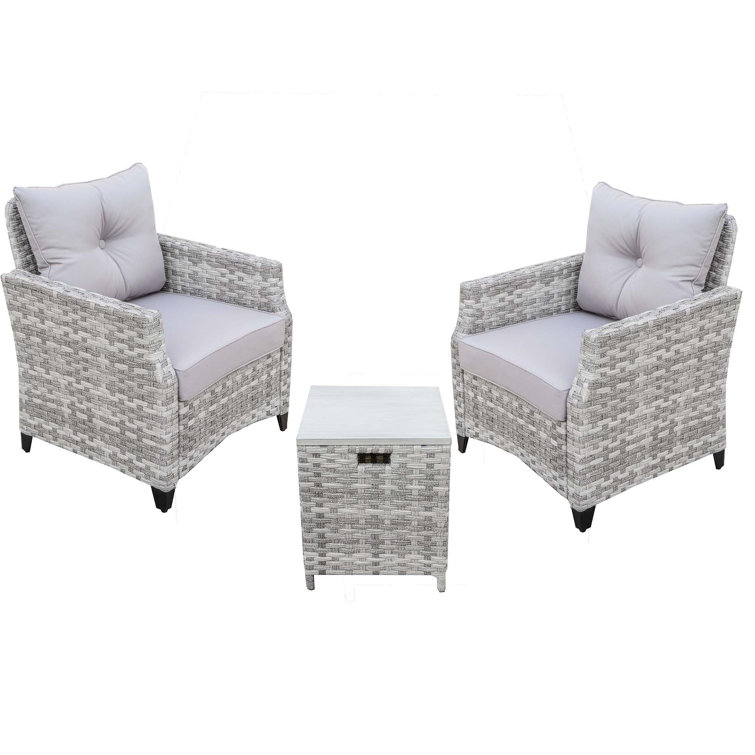 Alseepa 2 - Person Patio Conversation Sets with Cushions