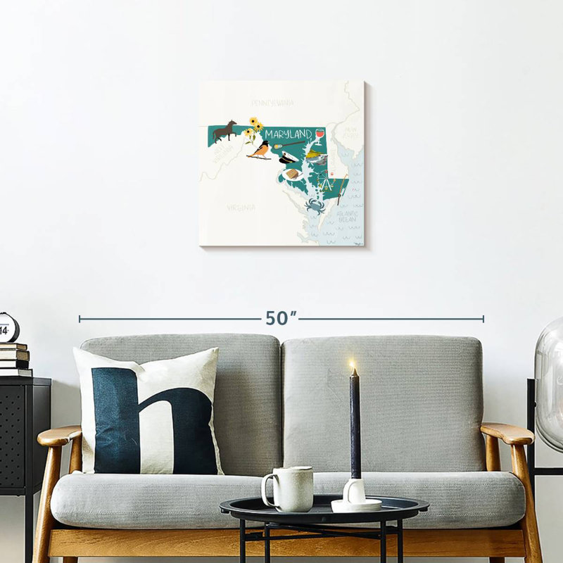 Aliaz Maryland Icons, 20" H x 20" W