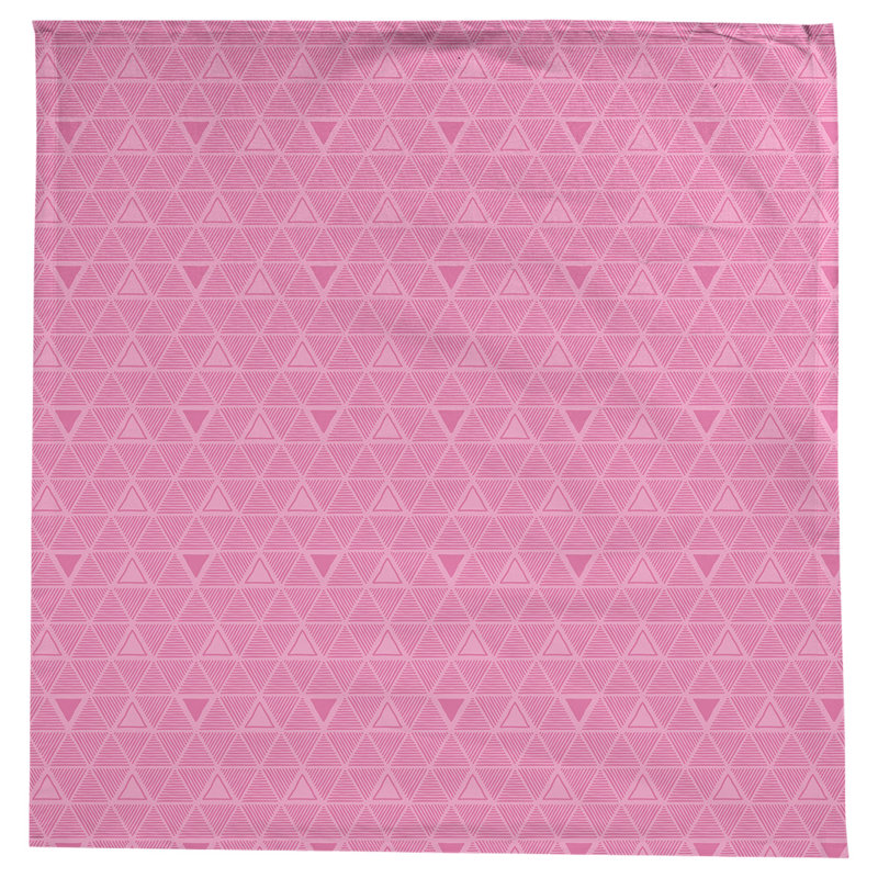 Nappe triangles dessinés à la main classiques, Rose clair