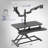 Vivo Black Standing Desk Riser With Dual Monitor Arm For Up To 32" Screens-635849600